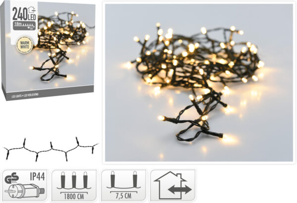 Valguskett soe valge 8m 240LED IP44