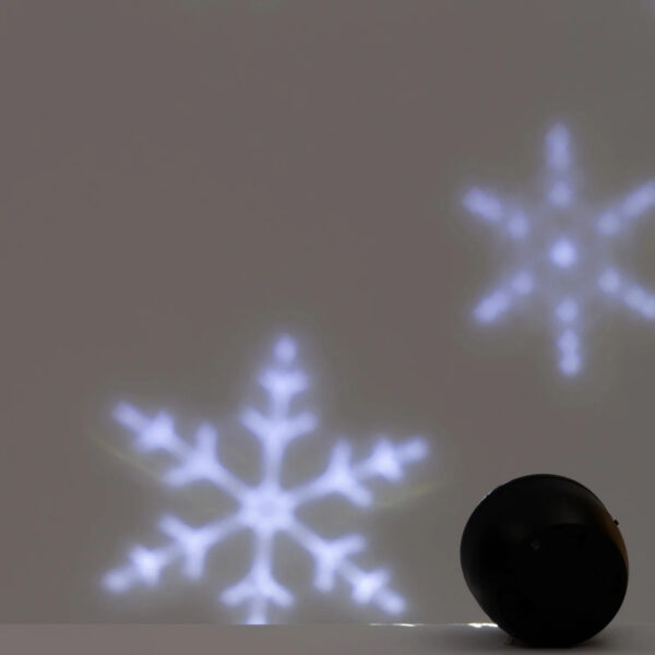 Valgusprojektor Lumehelbed patareidega