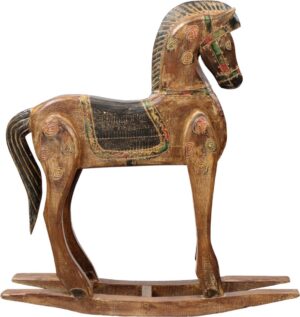 Kiikhobune puidust tumepruun 89x16x h80cm