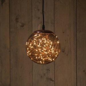 Valguspall suitsuklaas soe valge Ø18cm 80LED IP44