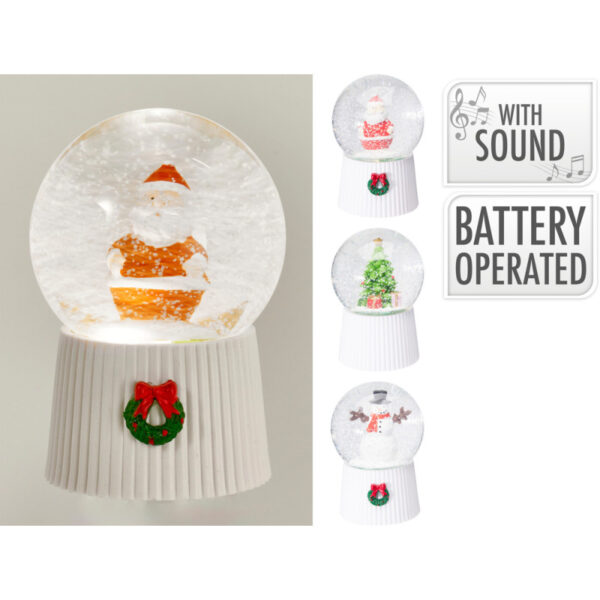 Lumekuul tule ja muusikaga 10x10x h14,7cm erinevad 1tk