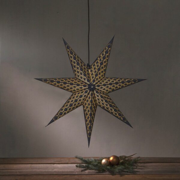 Täht paberist Brodie must 60x15x h60cm