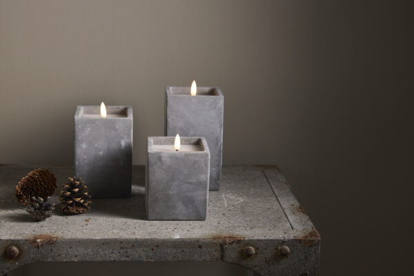 LED küünal Cem hall 9x9x h16,5cm