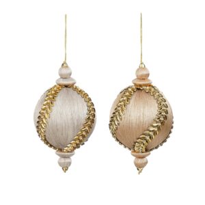 Kuuseehe tilk kuldsete lehtedega Ø10x h10cm värvivalik 1tk