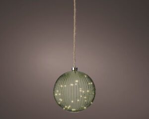Valguspall soe valge, roheline patareid 40LED Ø20cm