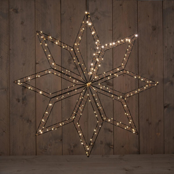 Led täht soe valge 73x73cm 200LED IP44