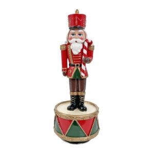 Kaunistus pähklipureja muusikaga punane Ø7,5x h22cm