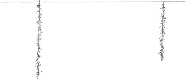 Valguskett rippuv soe valge 2x48/72/96cm 432LED IP44