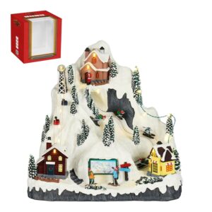 Jõuluküla Suusakuurort Led tuledega 30,5x24x h23cm