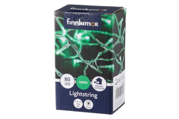 Valguskett roheline 7,9m 80LED IP44
