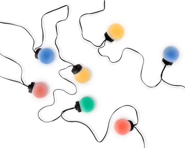 Valguskett peotuled värviline 9,5m 20LED IP44