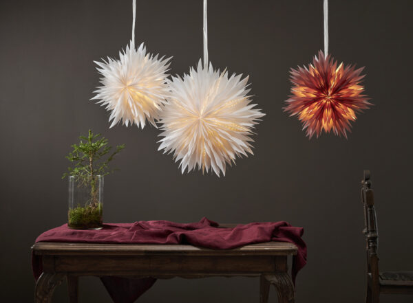 Täht paberist Dis valge 60x18x h60cm