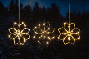 Valgusdekoratsioon Lill riputatav must 30LED 26cm