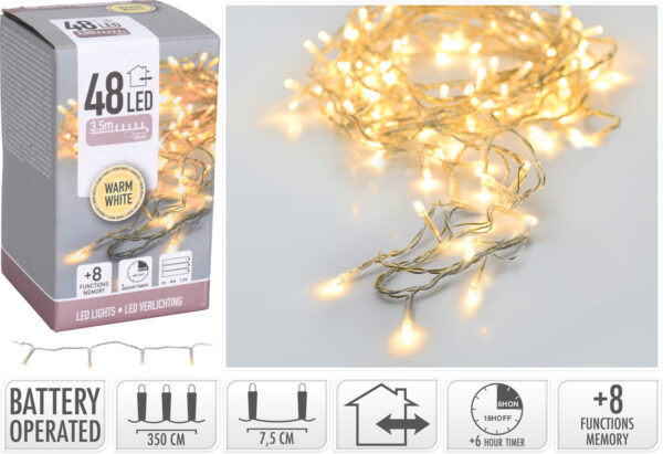 Valguskett soe valge 3,5m 48LED IP44