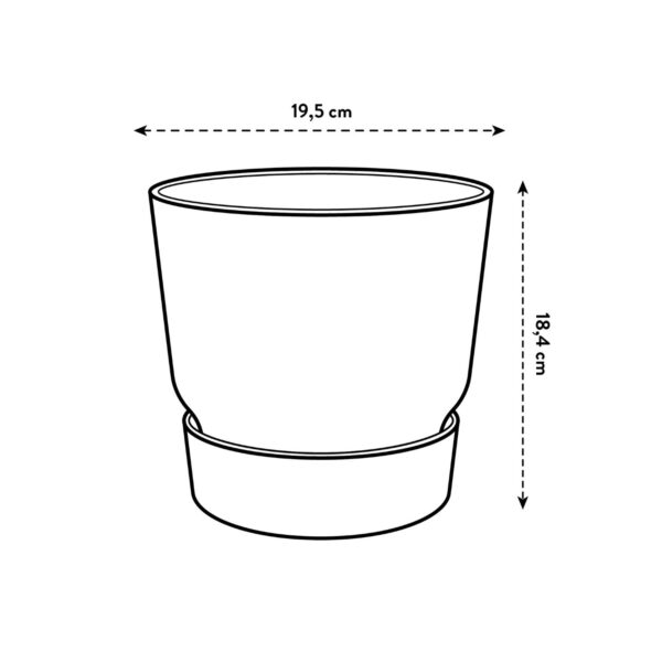 Lillepott Greenville Ø19x h18cm liivahall