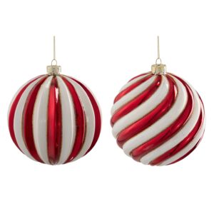 Klaaskuul Candy punane Ø15cm erinevad 1tk