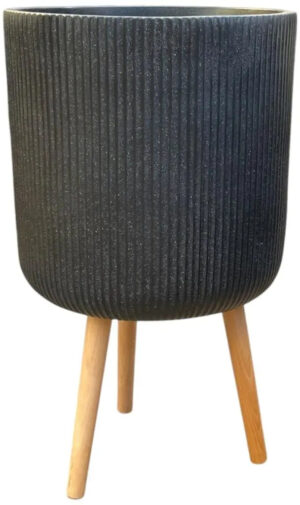 Lillepott Nuovo jalal Ø37x h64cm must