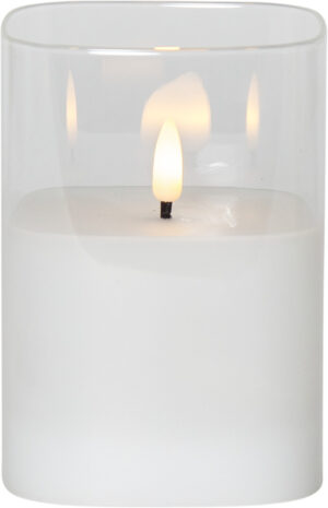 LED küünal Flemme läbipaistev 9x9x h12,5cm