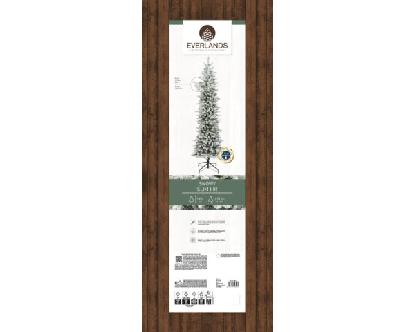Kunstkuusk Slim lumine 180cm