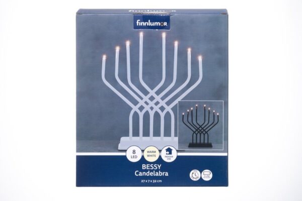 Advendiküünal Bessy must 8LED taimeriga