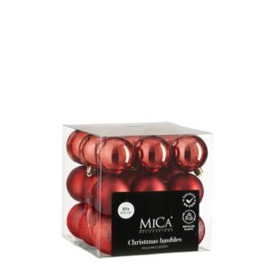 Jõulukuulide komplekt Ø6cm punane 27tk/pk