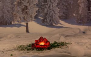 Lõke 12LED patareidega IP44