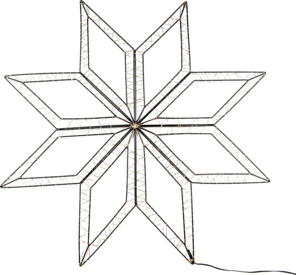 Led täht soe valge 73x73cm 200LED IP44