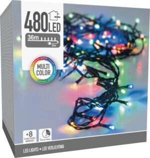 Valguskett värviline 36m 480LED IP44