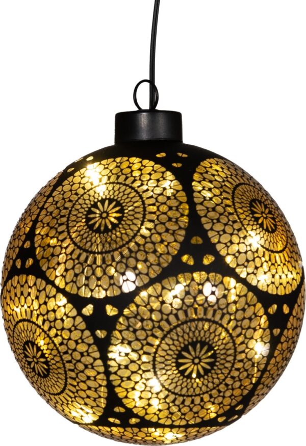 Valguspall ringidega soe valge Ø15cm 12LED