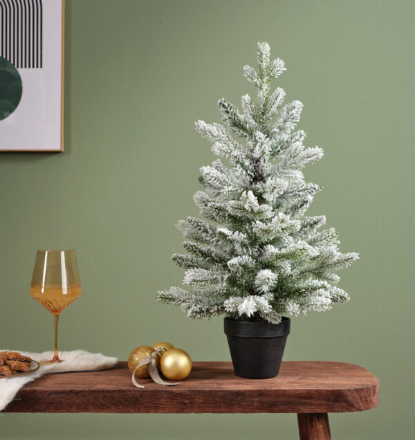 Kunstkuusk lumine potis 75cm