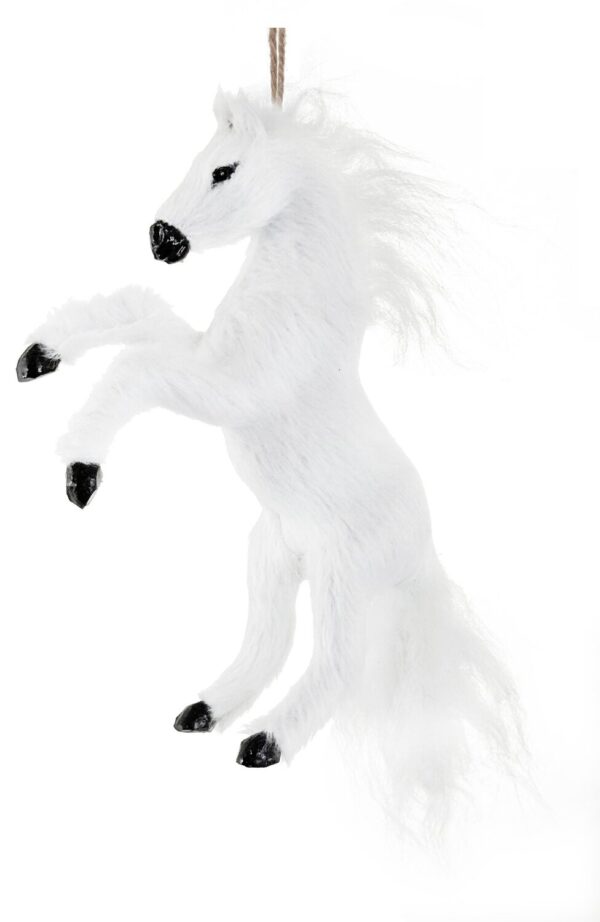 Kuuseehe hüppav hobune valge 18cm