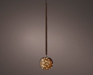 Valguspall soe valge, pruun patareid 40LED Ø20cm