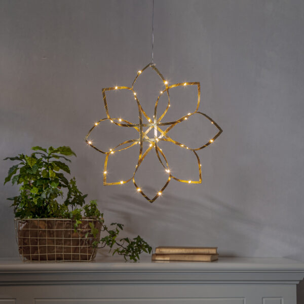 Rippuv dekoratsioon Amaze soe valge 40x6x h40cm 48LED