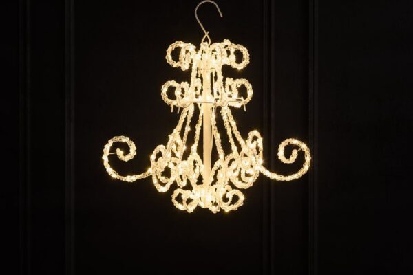 Led lühter riputatav soe valge 40x40x h40cm 204LED IP44