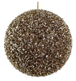 Jõulukuul tinsel shampanja Ø12cm