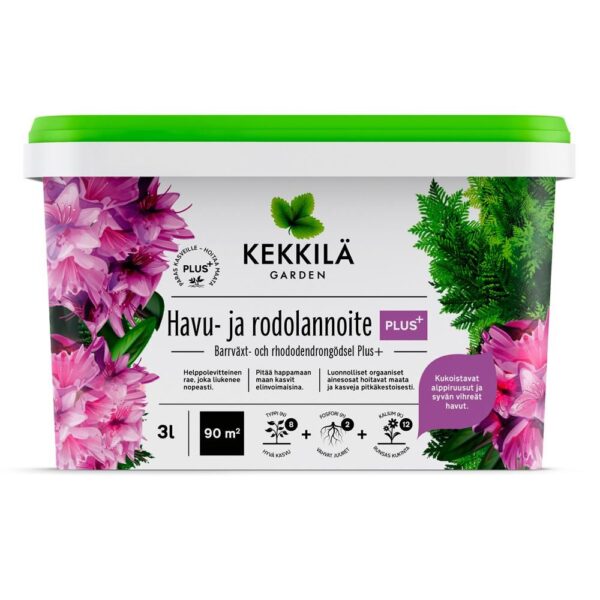 Kekkilä Okaspuu- ja rodoväetis Plus+ 3L