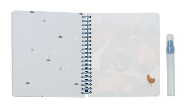 Little Dutch veepliiatsiga värviraamat Jim & Friends