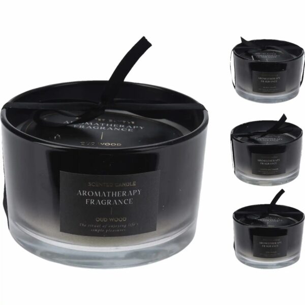 Lõhnaküünal tumedas klaasis 310g Ø13cm erinevad 1tk