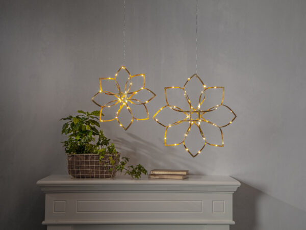 Rippuv dekoratsioon Amaze soe valge 40x6x h40cm 48LED