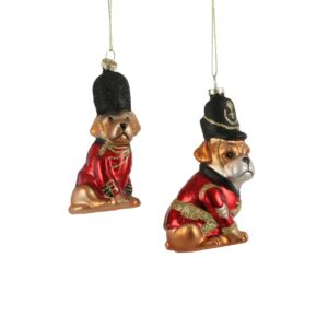 Kuuseehe klaasist koer musta mütsiga punane 6x5x h11,5cm erinevad 1tk