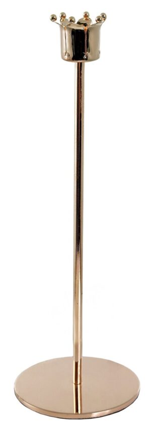 Küünlajalg CH kroon kuldne Ø8x h23cm
