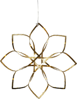 Rippuv dekoratsioon Amaze soe valge 40x6x h40cm 48LED