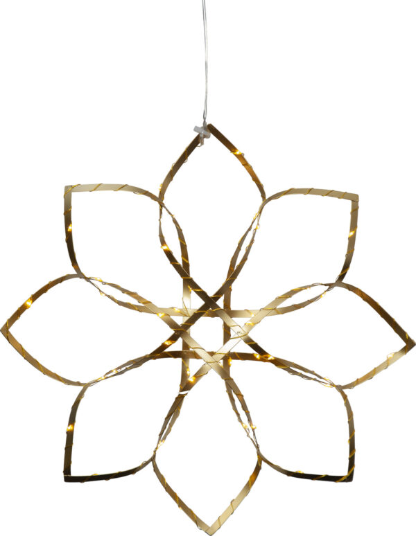 Rippuv dekoratsioon Amaze soe valge 40x6x h40cm 48LED