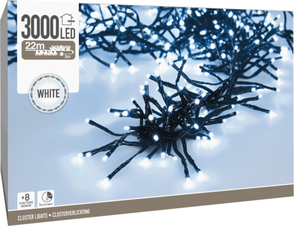 Valguskett külm valge 22m 3000LED IP44