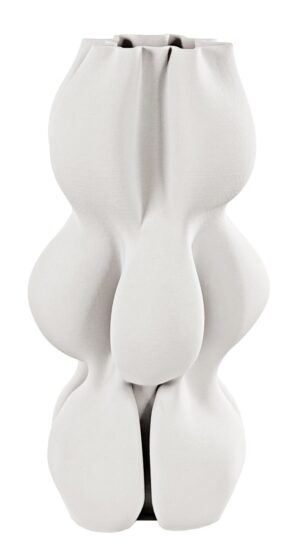 Vaas mullitav valge 19x13x h33cm