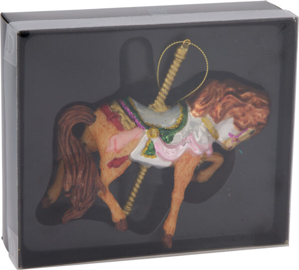 Kuusehe klaasist hobune 12,3x3,8x h11,5cm erinevad 1tk