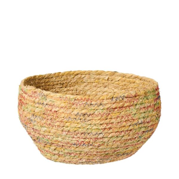 Korv punutud värviline Ø27x h15cm