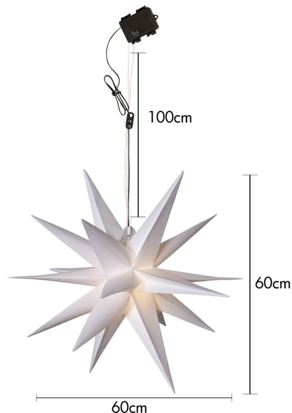 Täht Alice soe valge 60x18x h60cm 1LED
