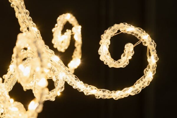 Led lühter riputatav soe valge 40x40x h40cm 204LED IP44