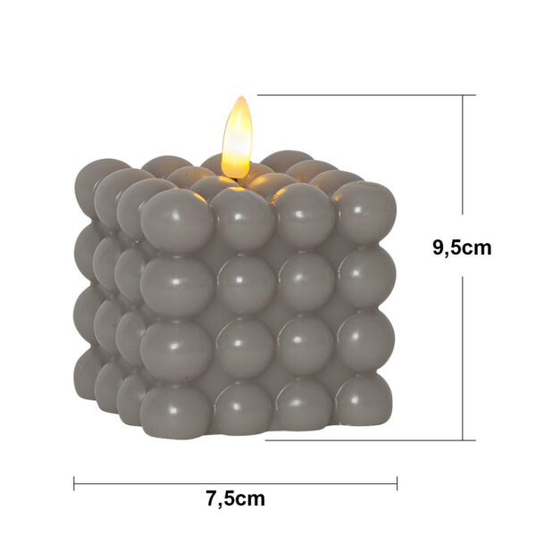 LED küünal Dot hall 7,5x7,5x h9,5cm